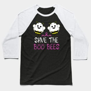 Save The Boo Bees Breast Cancer Awareness Halloween Baseball T-Shirt